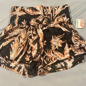 Free People Movement Black Combo Shorts Size S